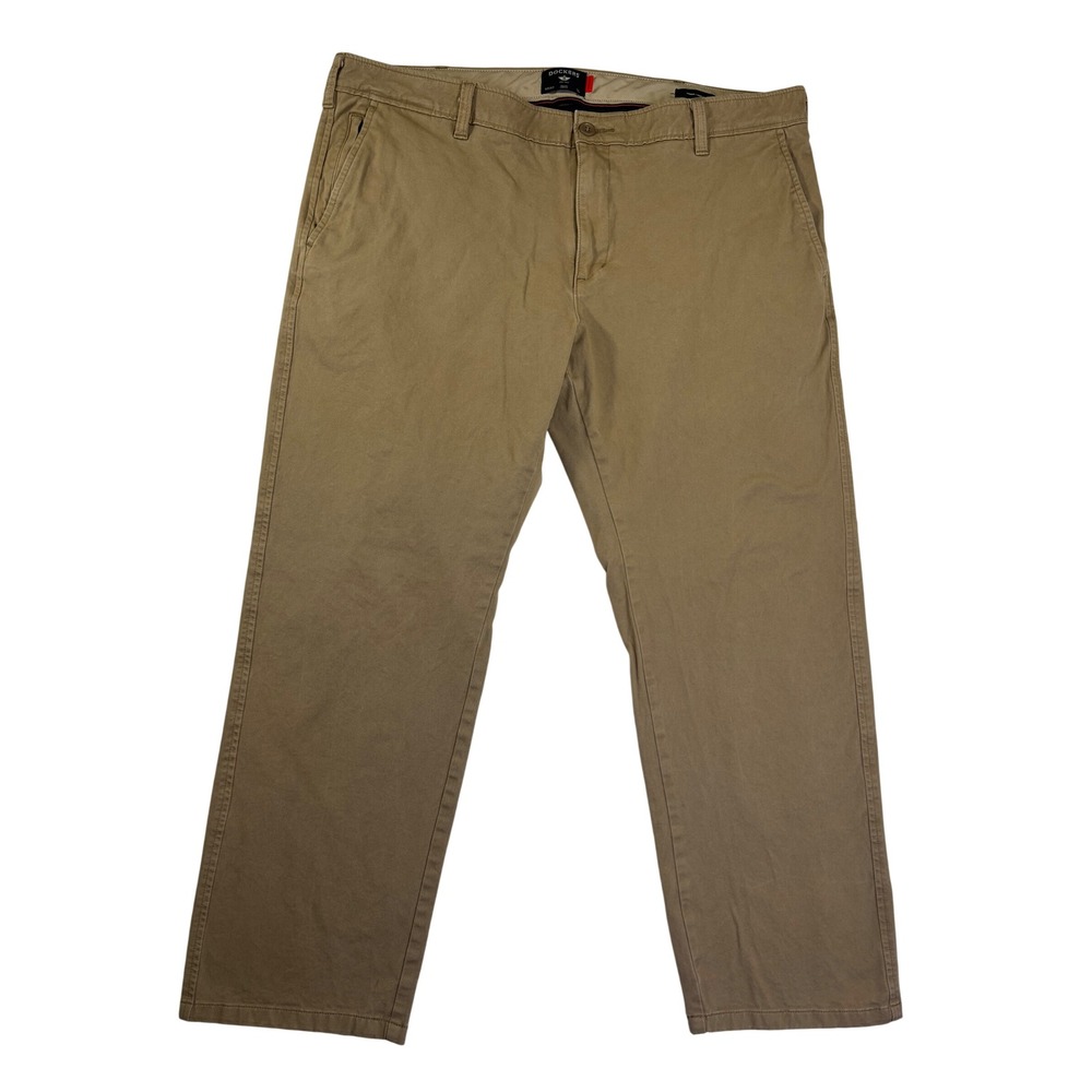 Dockers Mens Smart 360 Flex Straight Fit Chino Pants Khaki Tan 40x30 84467-0000
